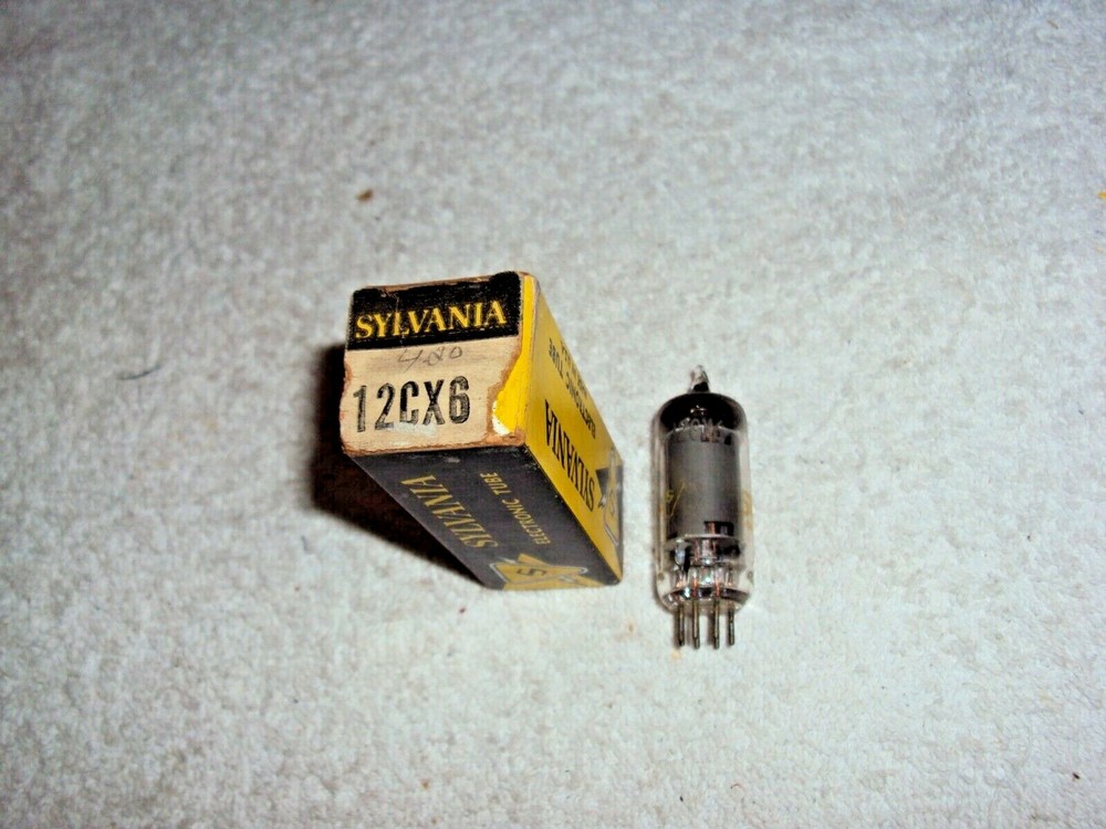 NOS Sylvania 12CX6 Vacuum Tube