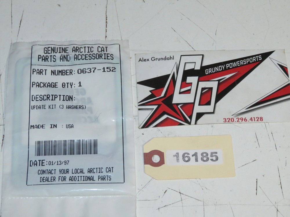 Arctic Cat - New OEM Update Kit 3 Washers Per pack Qty 1	0637-152