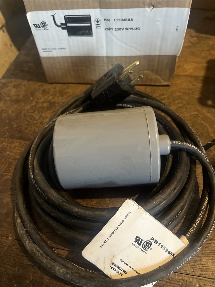 NOS Pump Down Pump Switch 230V 20’ W/Plug 115948XA