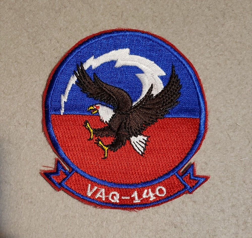 US Navy VAQ-140 Patch - 3 1/2" x 3 7/8" - No plastic backing