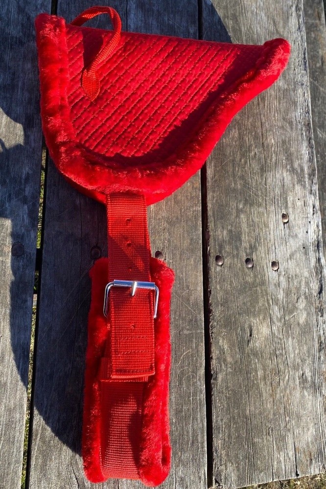 Fleece bottom miniature horse bareback pad assorted colors