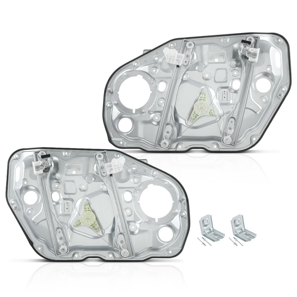 Front Power Window Regulator with 6-Pin Motor for Forte 2014-2016 2-PC Set