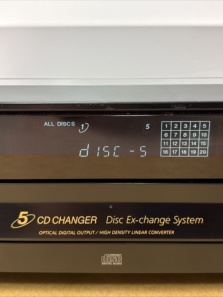 Sony CDP-CE375 Compact Disc 5 Disc CD Player Multi Changer Carousel No Remote