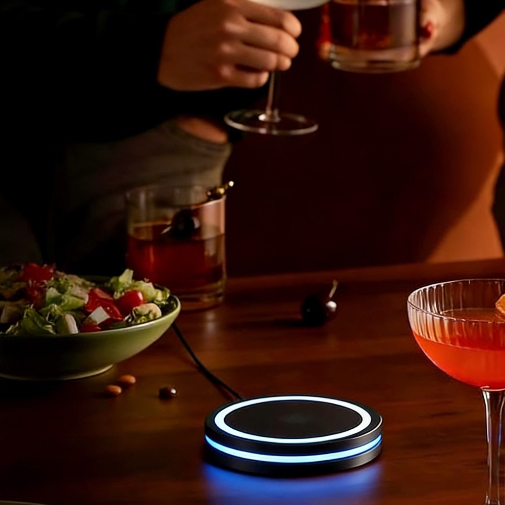 Cocktail Coaster Interactive Lighting Easy to Clean & Carry