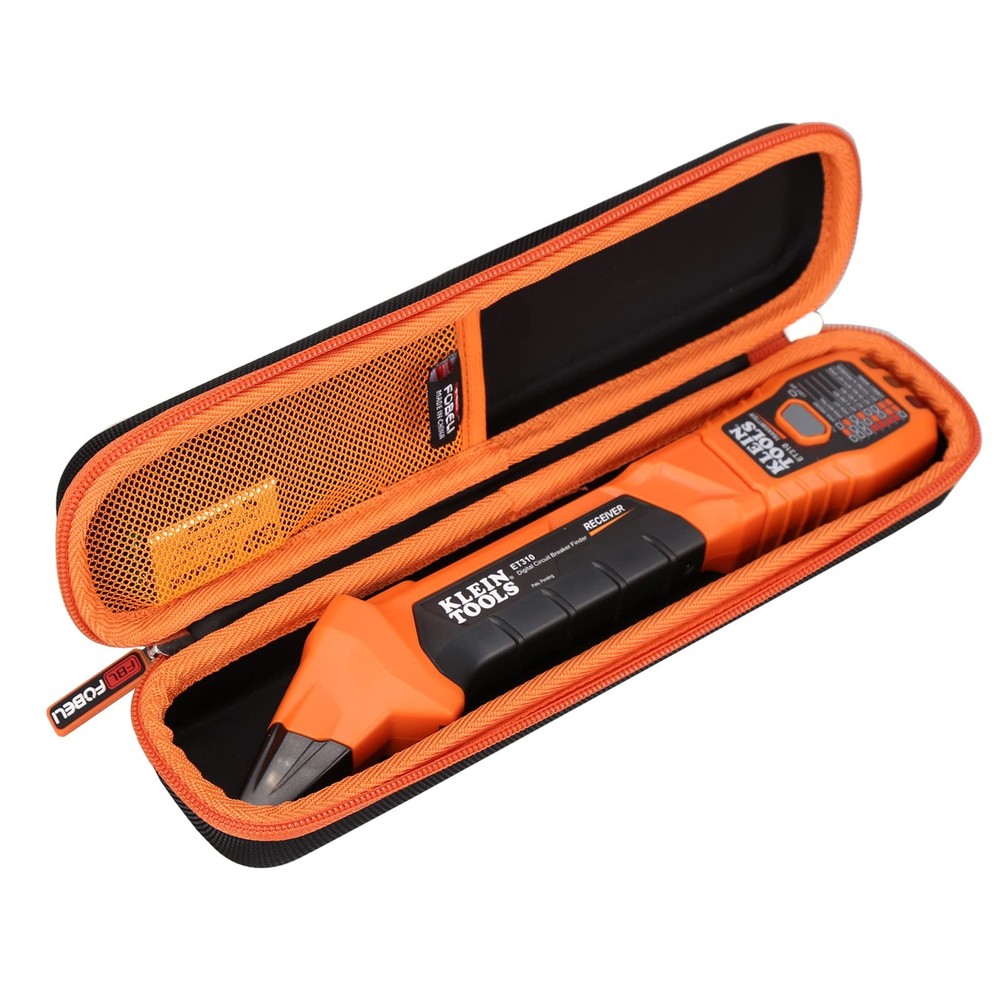FBLFOBELI Hard Carrying Case for Klein Tools ET310 AC Circuit Orange,Black