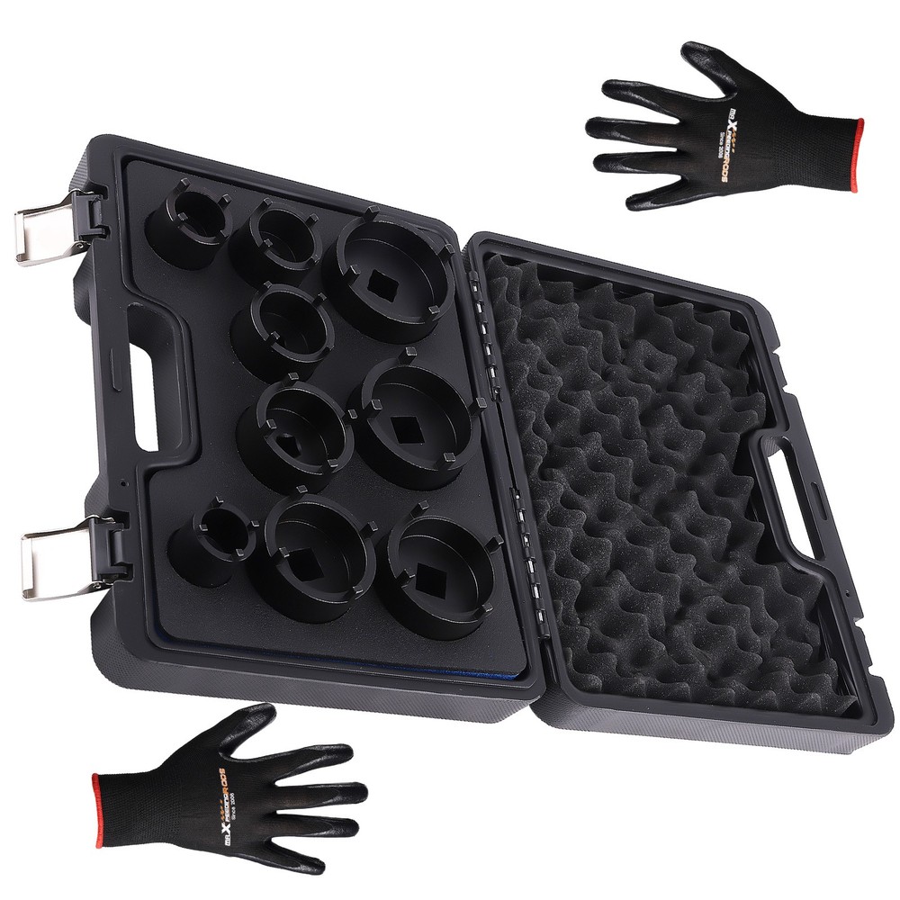 3/4" Drive Grooved Lock Nuts Socket Set For KM9 KM10 KM11 KM12 Kit