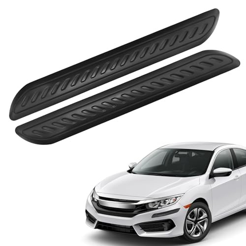 2PCS Car Bumper Protector, Front and Rear Bumper Guard, Universal black