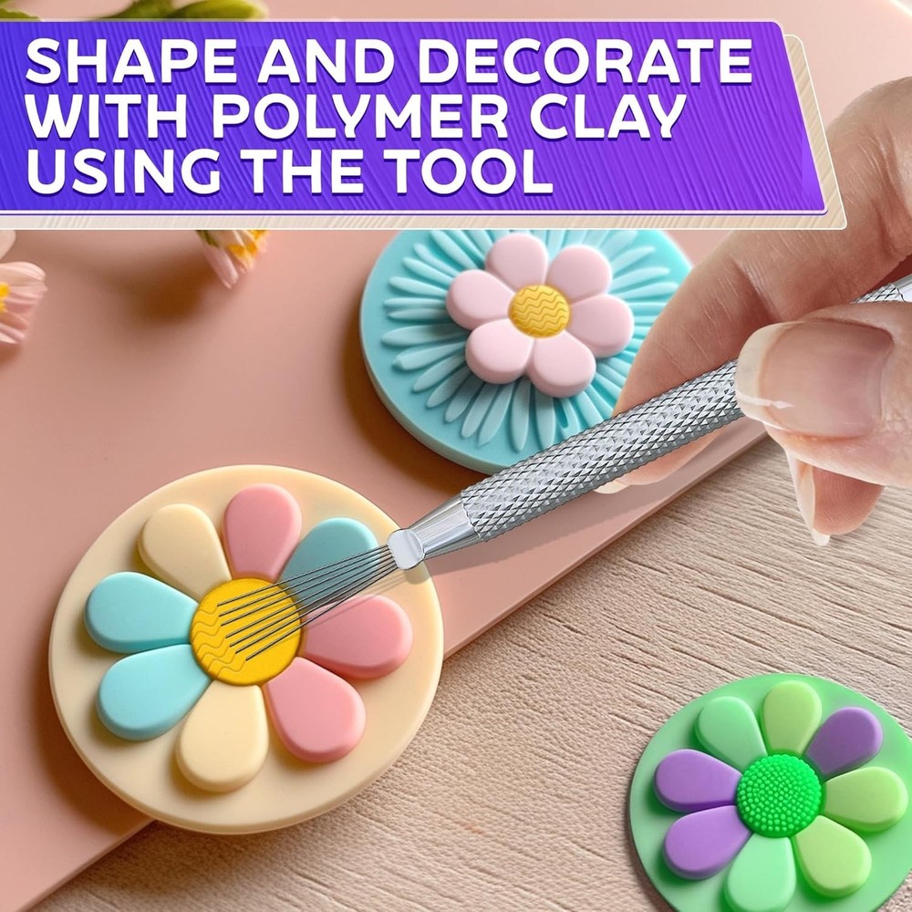 2 Pcs Pottery Scoring Tool – 5.33" Clay Scoring Tool for Carving, Trimming &