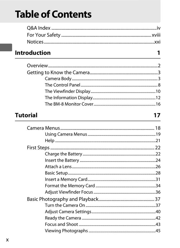 Nikon D300s — User Manual Owners Reference — 1/2 Size, 5.5" x 8.5" Small Compact