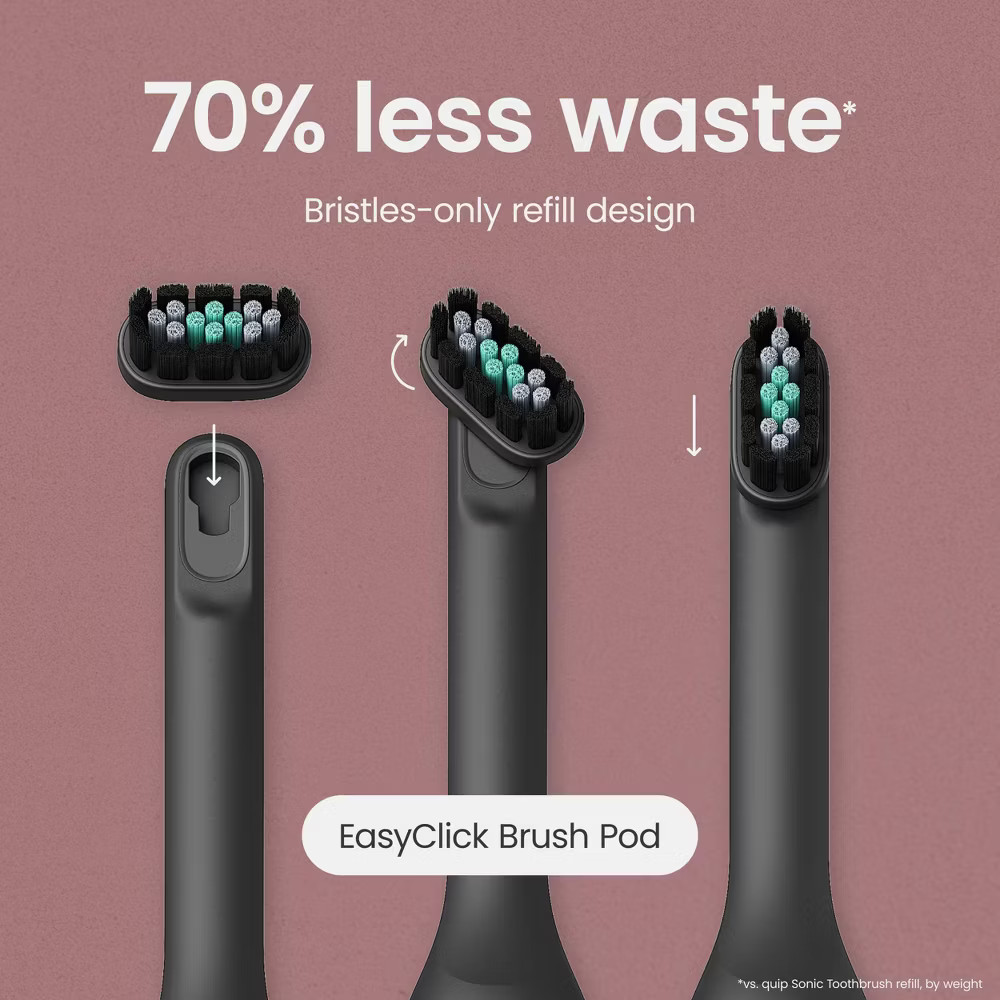 quip Ultra Next Generation Smart Sonic Electric Toothbrush - Onyx