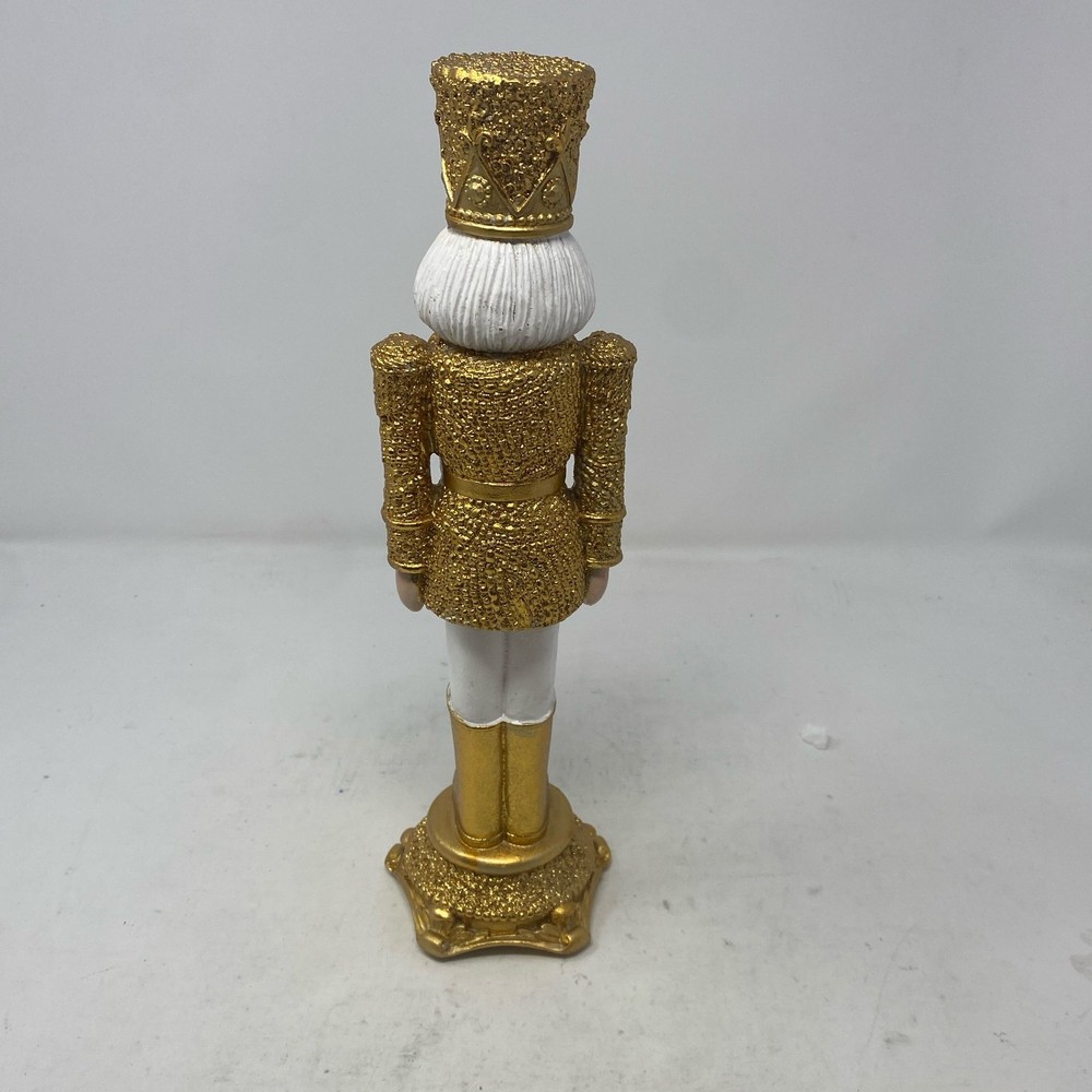 Regency International 13" Diamond Opulent Nutcracker, Gold/Ivory