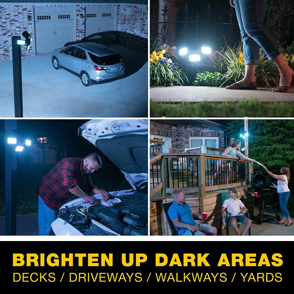 Bell + Howell Bionic Floodlight Motion Sensing Outdoor Light with Remote Control