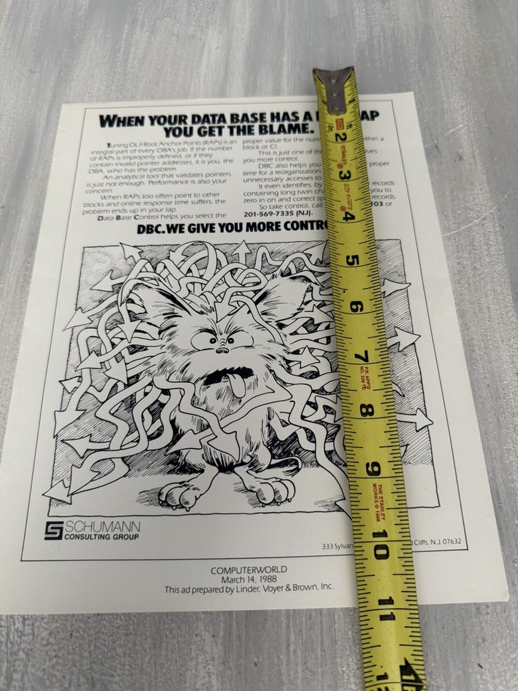 COMPUTERWORLD Advertisement Ad Linder, Voyer & Brown 1988