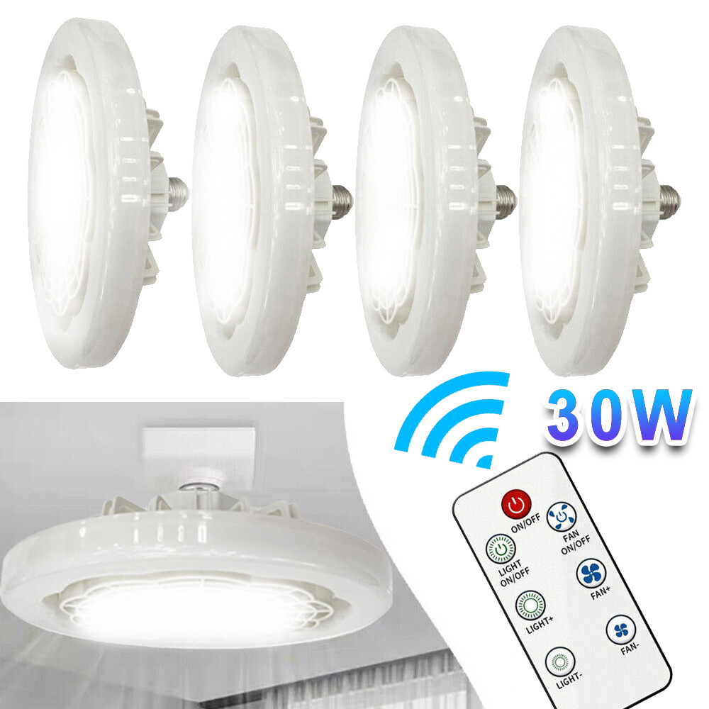 Socket Ceiling Fans with Light and Remote- Socket Fan light with Dimmable Led K1