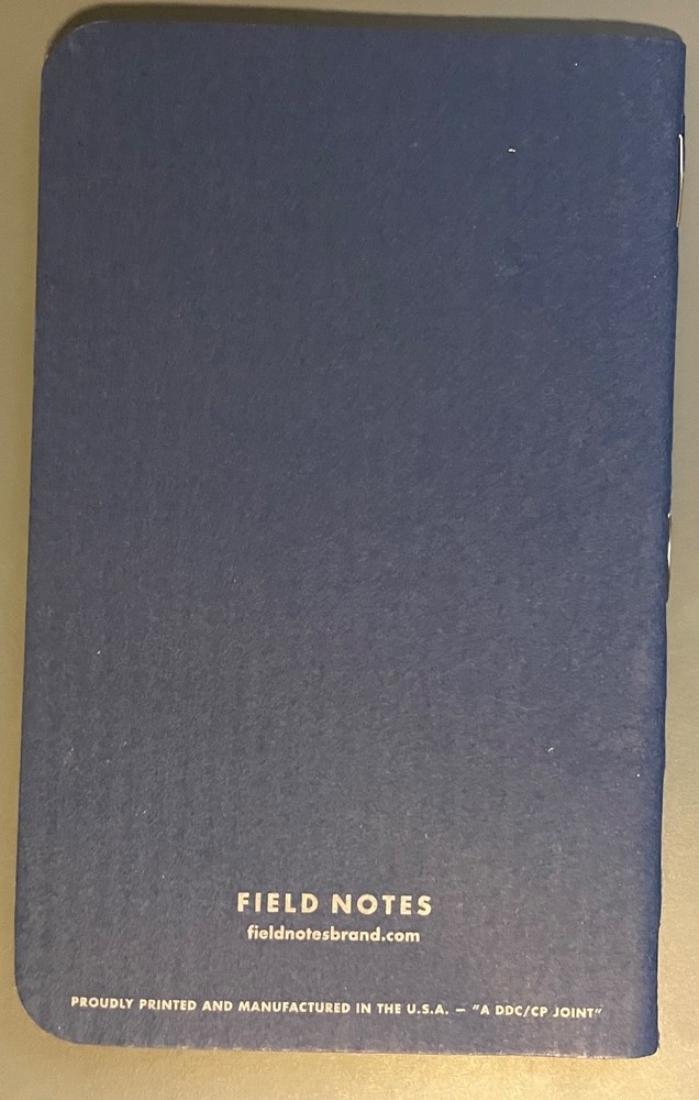 FIELD NOTES - FNC-11: AMERICAN TRADESMAN single graph 2011