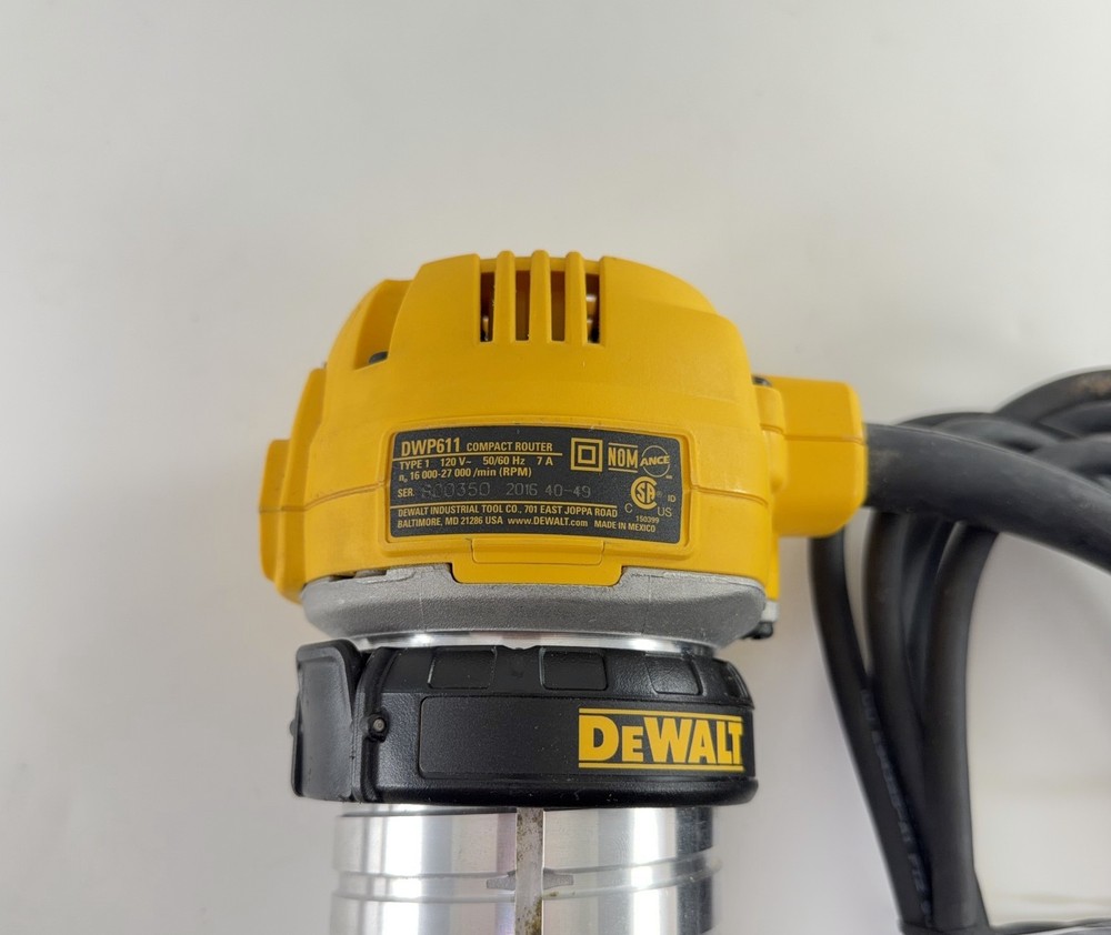DEWALT DWP611 Corded Compact Router - TESTED - SHIPS TODAY!