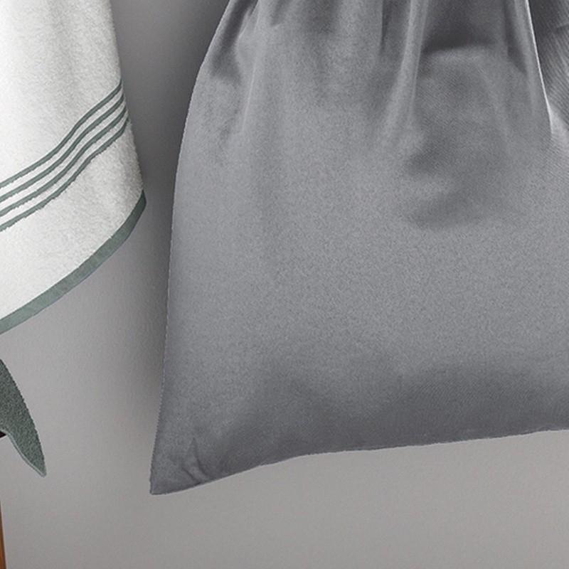 Durable Polyester Cotton Laundry Bag W/ Drawstring Easy Hanging Storage New