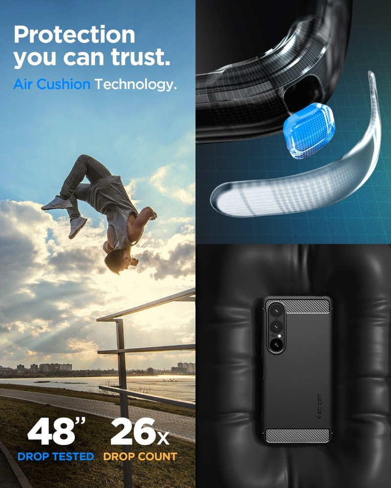 For Sony Xperia 1 VII | Spigen Rugged Armor Shockproof Case