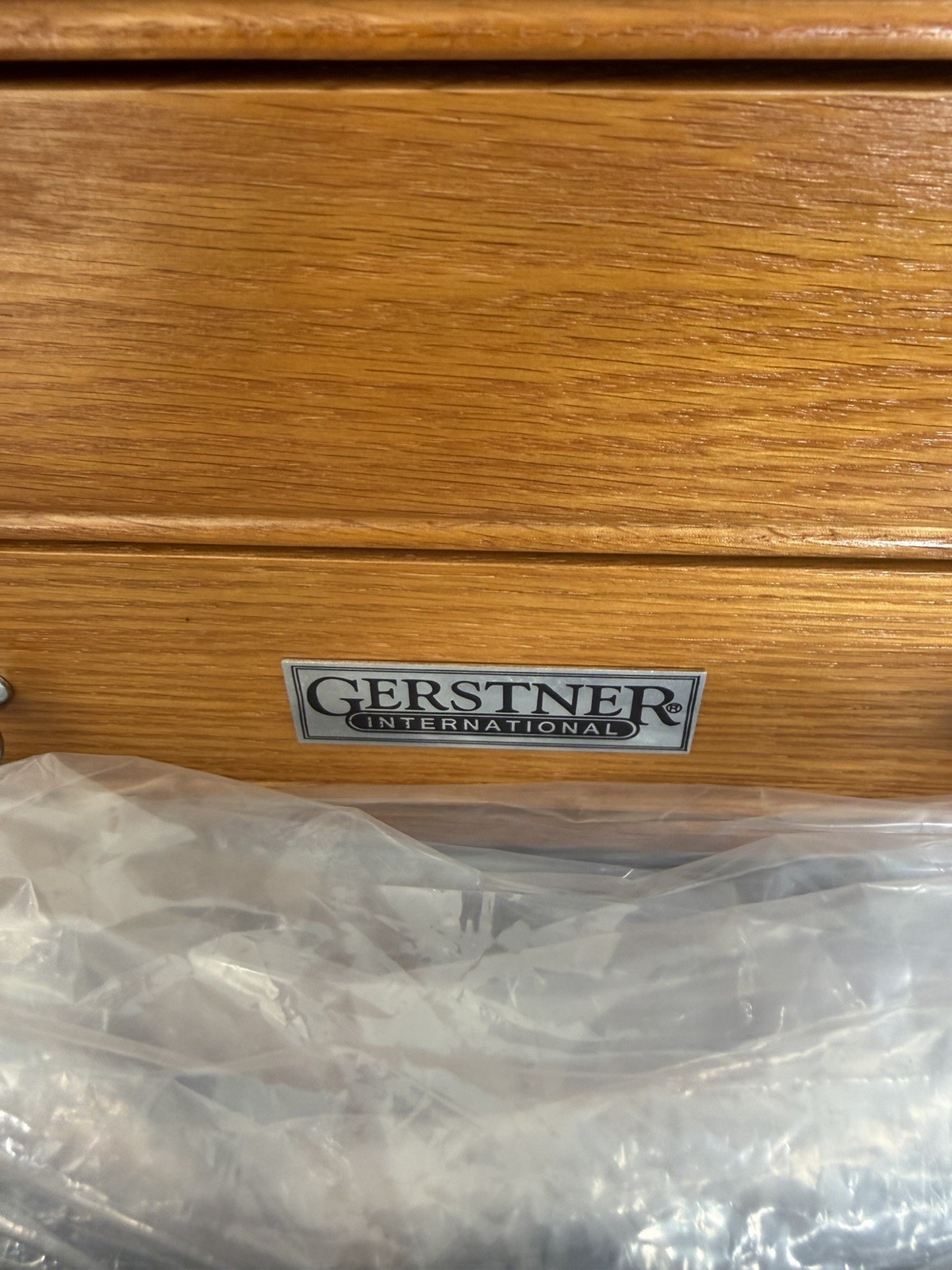 GI-T16 Gerstner International Oak 6-Drawer Collector's Chest NEW - Open Box