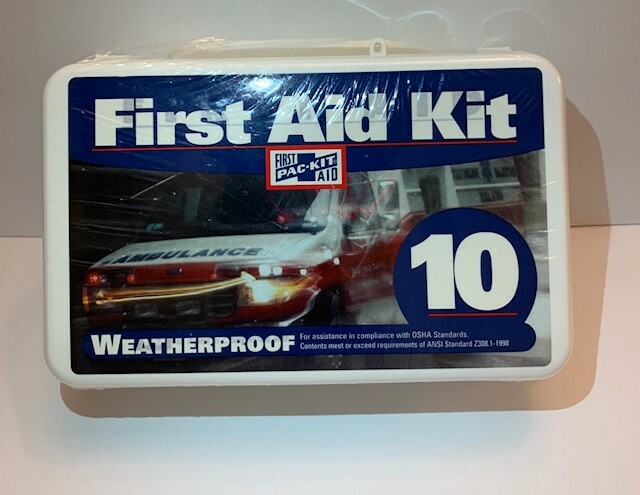 🏥First Aid Kit-10 Person in Weather Proof Case