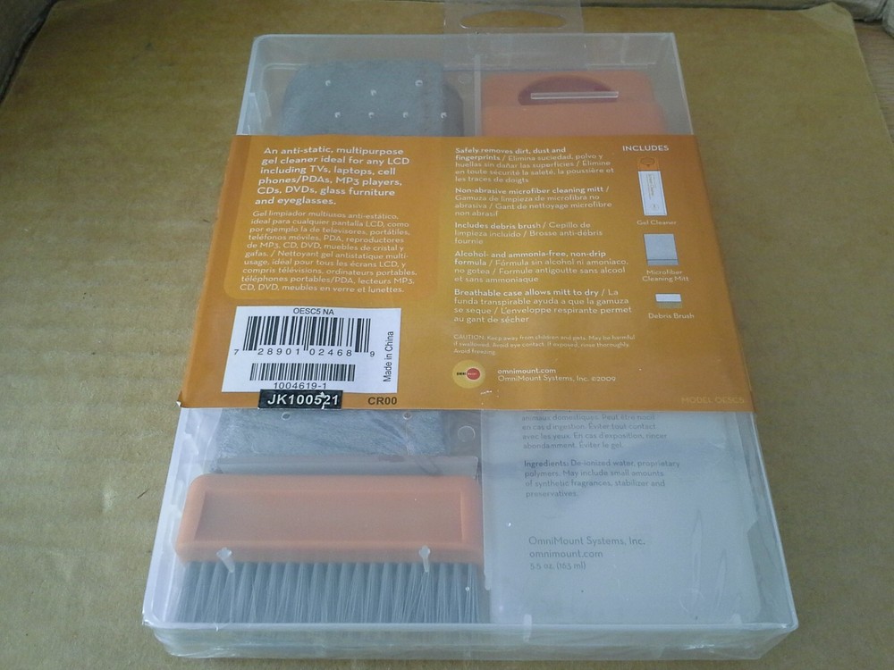 Omni Mount Essentials OESC5 Screen Cleaner Kit. New Sealed