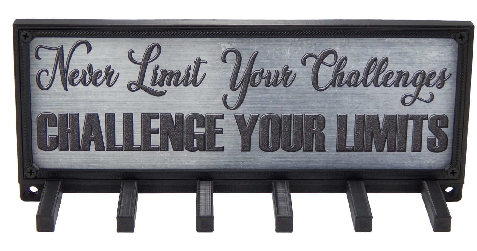 Challenge Your Limits Sports Race Medal Display Rack Holder Hanger Organizer