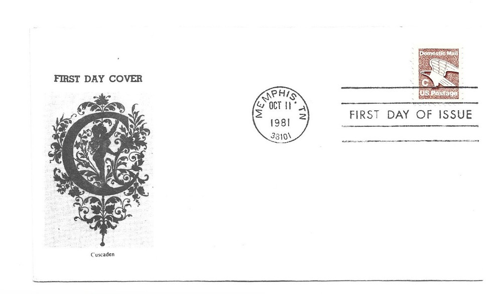 1948  'C' (20c) Eagle Non Denominated bklt single Cuscaden FDC