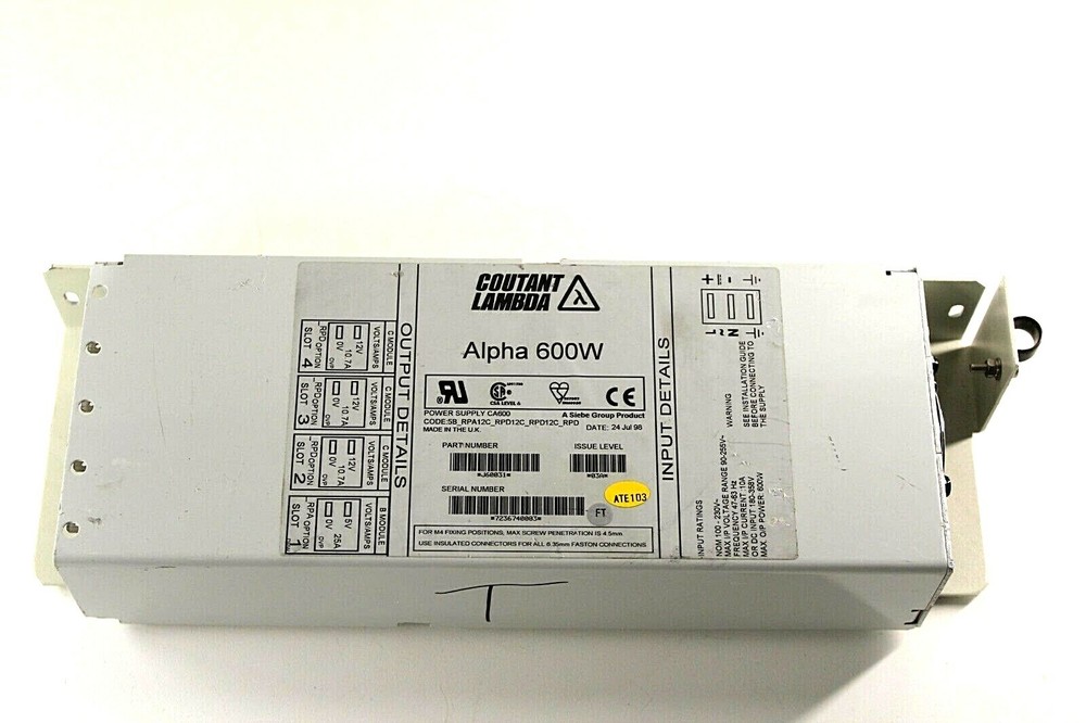 J60031 LAMBDA Alpha 600W Modular Power Supply
