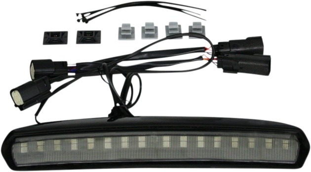 Custom Dynamics High Mount LED Light for Tour-Pak Black/Smoke #CD-TP-LID-BS