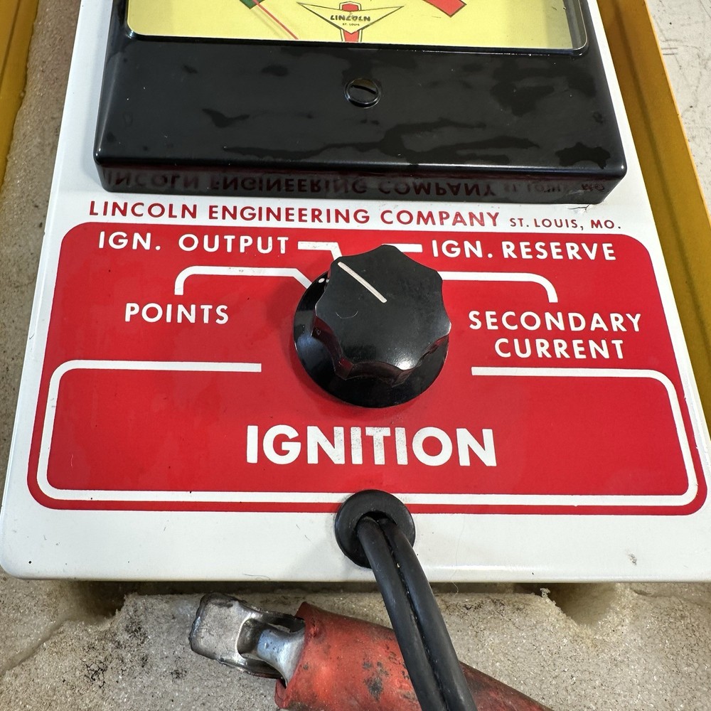 LINCOLN MODEL 358 Ignition Points Output Secodary Current Meter Made By Simpson