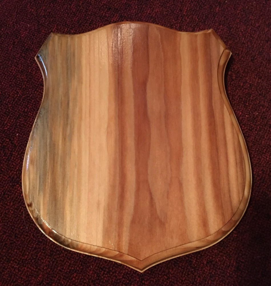 Deer Antler Mounting Plaque Pine Wood Shield