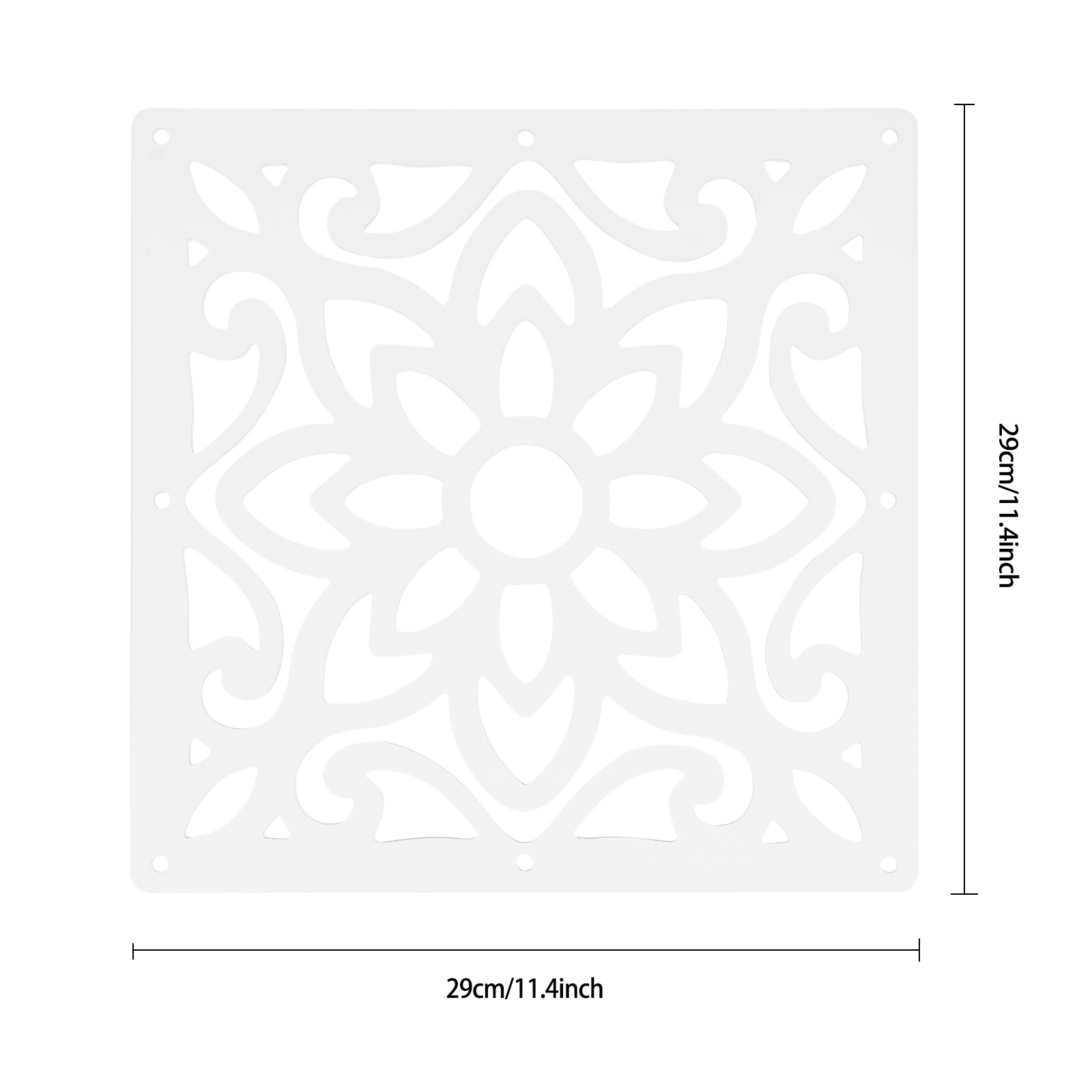 24 PCS Hanging Room Divider Screens Flower Carving Pattern Panels Home Office