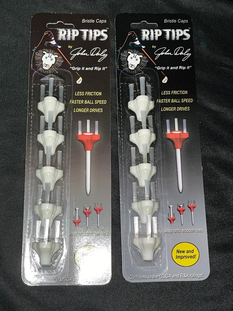 White Rip Tips by John Daly Rip Tip Golf Tees - 10 Packs (50ct)