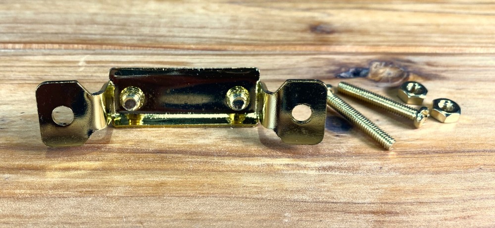 Brass Snare Drum Butt Plate with Screws