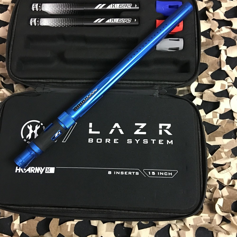 HK ARMY AUTOCOCKER THREADED LAZR BARREL KIT W/ BLACK INSERTS - DUST BLUE