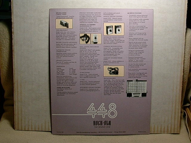 Rock-ola 448 Advertising Brochure
