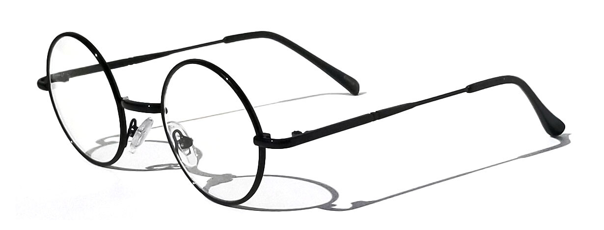 KIDS Scientist Wizard Nerd Fake Round Costume Clear Lens Eye Glasses Ages 3-12