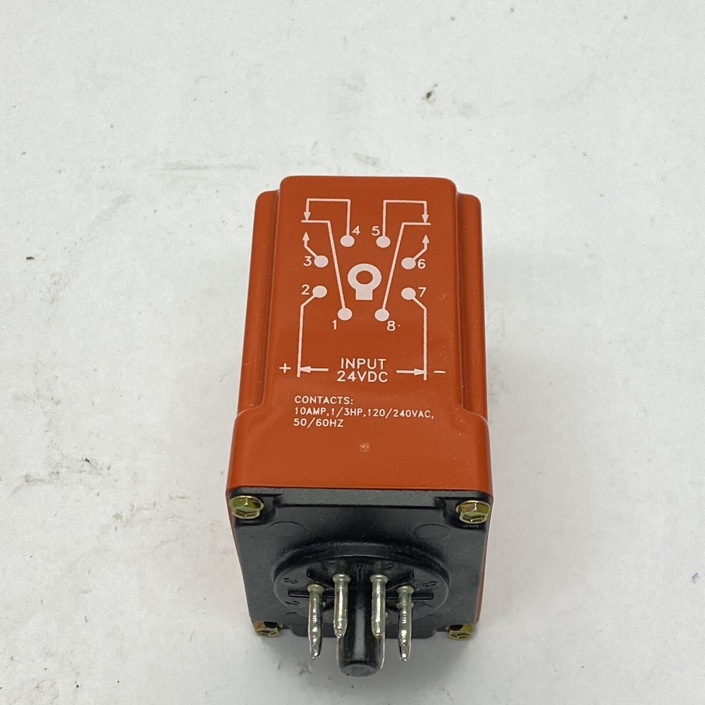 NCC 24VDC 120/240VAC 10A .3-30 Sec 8 Pin DPDT Delay on Make Solid State Timer
