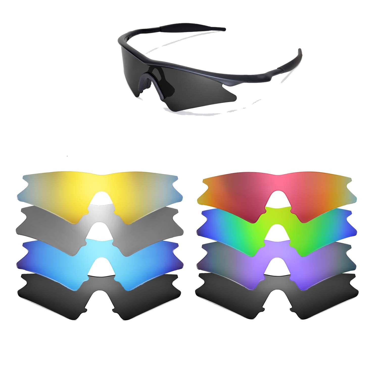 Walleva Replacement Lenses for Oakley M Frame Sweep - Multiple Options
