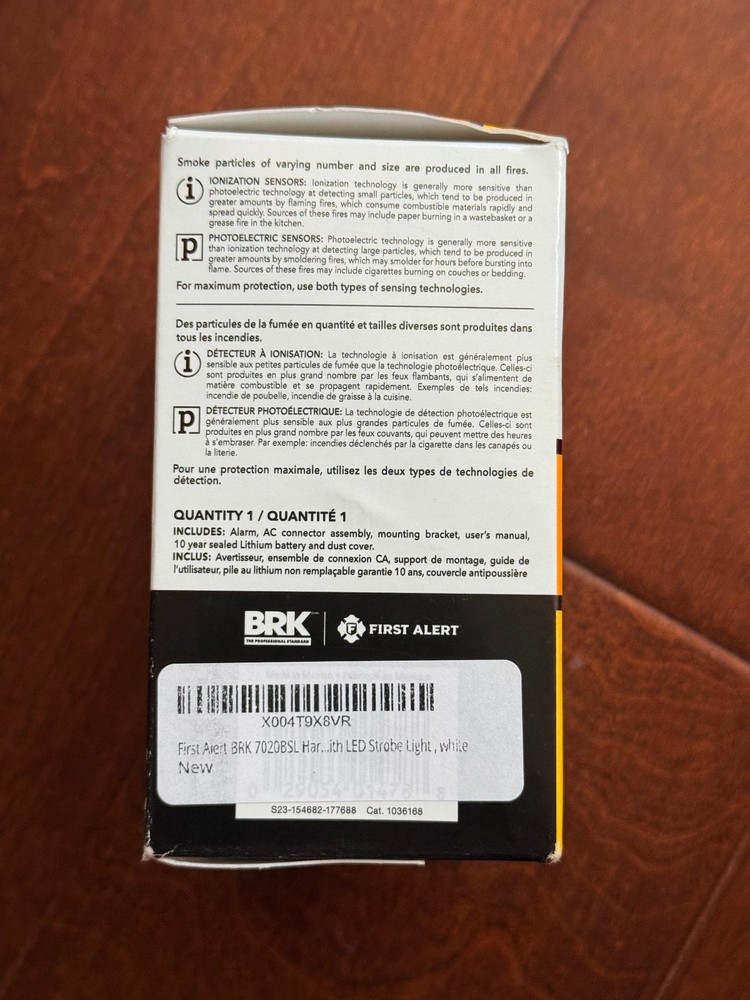 BRK LED Strobe Smoke Alarm Model 7020BSLA