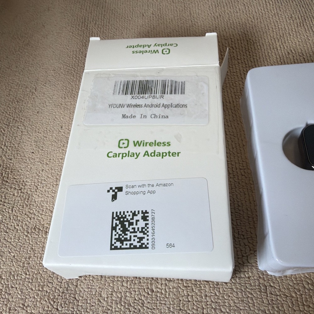 Wireless CarPlay Adapter for iPhone & Android Fast Connection Plug and Play, New