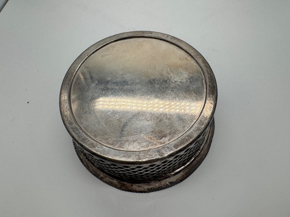 Vintage Antique Eureka Silver Co. Silver Plated Wine Coaster