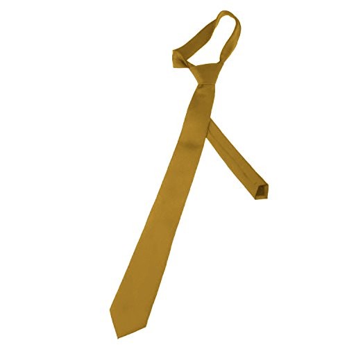 K. Alexander Solid Color Ties - Multiple Colors - Classic 3.5" width Honey Gold