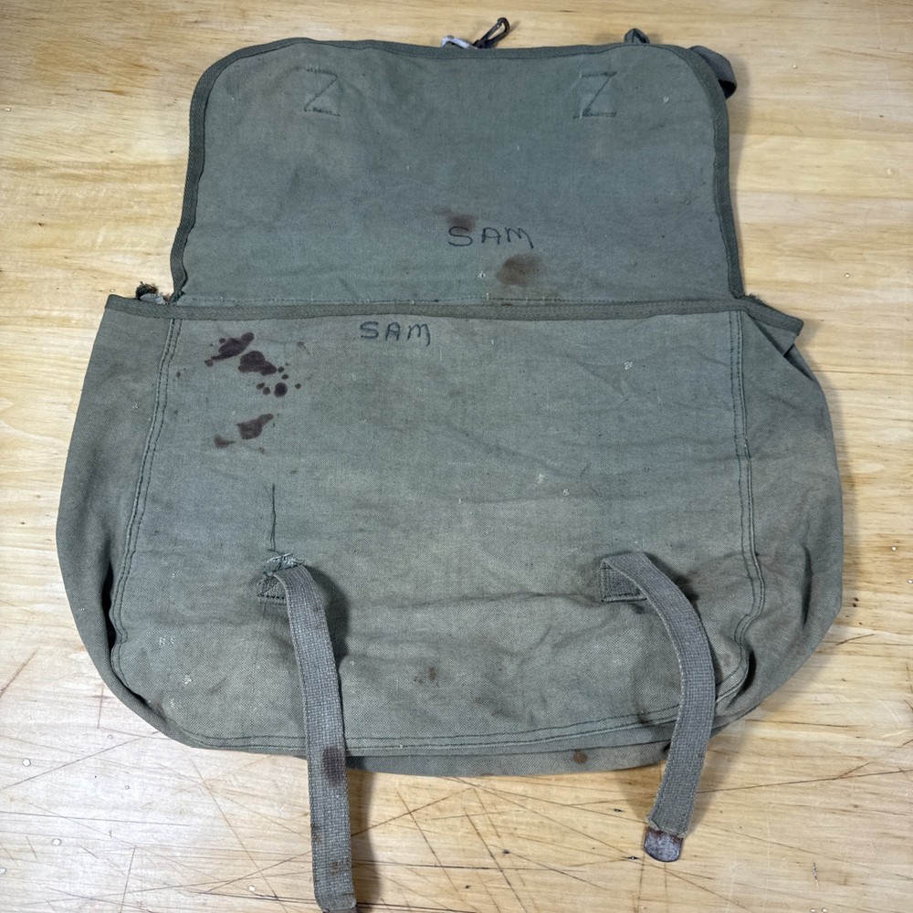 Vintage Military Army Musette Bag Pack British? US?