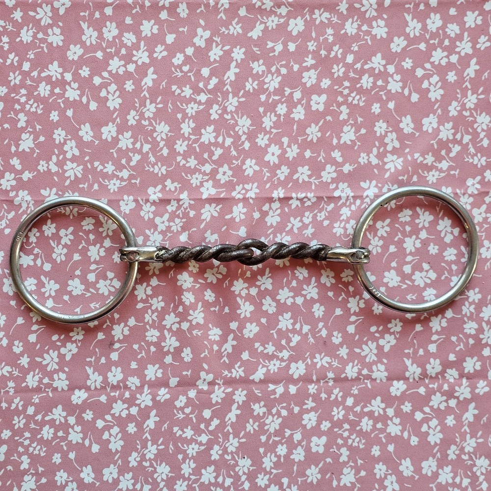 Reinsman Twisted Wire Loose O Ring Snaffle Western Training Bit 5.25"