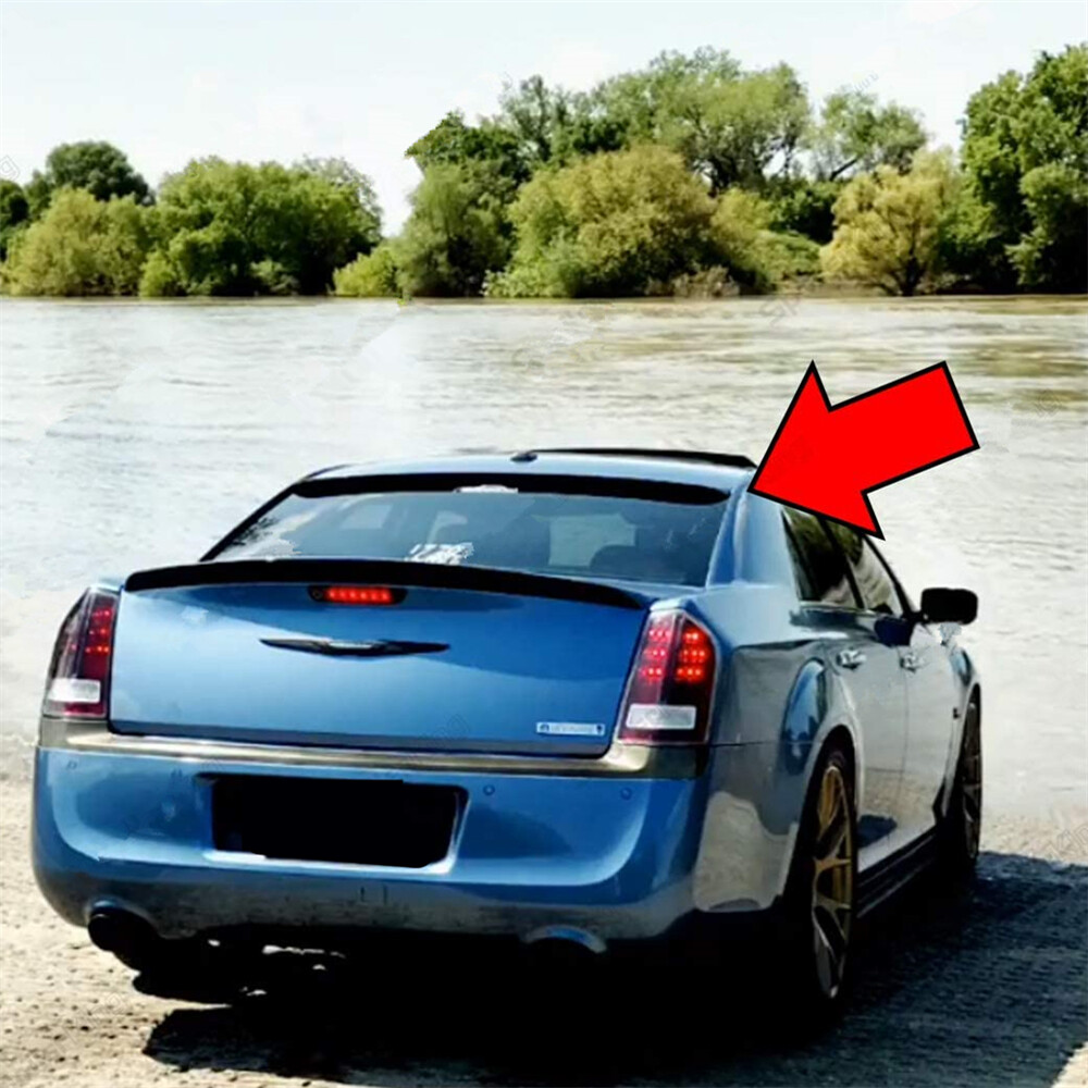 Fit For CHRYSLER 300 300C 2011-2022 Rear Roof Window Spoiler Wing Gloss Black