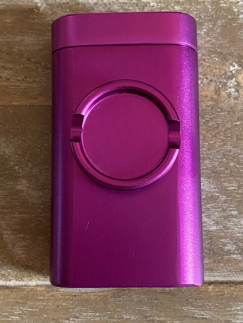 3 in 1 Smoking Pipe One Hitter Dugout Herb/Tobacco Grinder - Purple