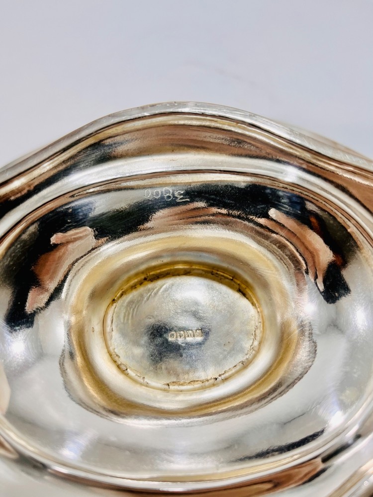 Vintage EPNS Silver Plated Footed Fruit Cake Bread Basket w/ Swing Handle