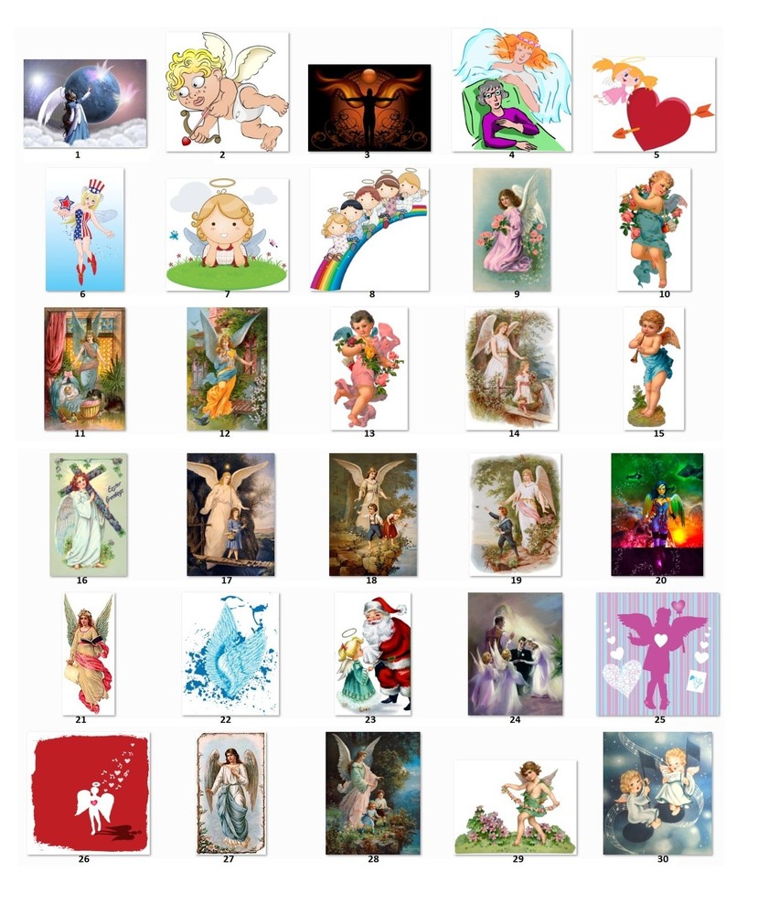 30 Personalized Address labels Angels (A2)