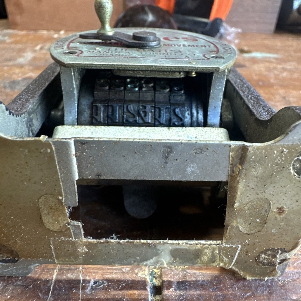 Vintage Bates Multiple Movement Numbering Machine Stamp 6 Wheels Style E